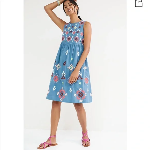 canvas mini dress Fitted Mini Dress